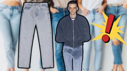 Pantalones con 'mancha de pipi' imponen nueva moda: Se venden por más de 12 MIL pesos y se agotan