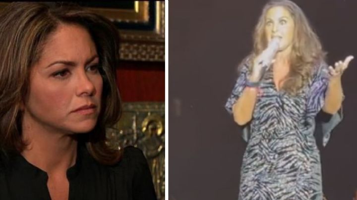 Lucero defiende a sus fans del equipo de seguridad durante un concierto