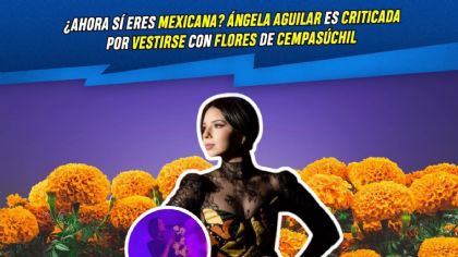 ¿Ahora sí eres mexicana? Ángela Aguilar es criticada por vestirse con flores de cempasúchil