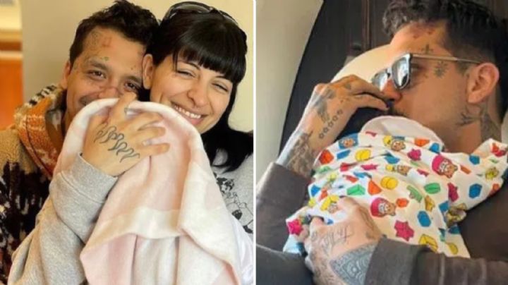 Christian Nodal comparte tierno momento junto a su bebé