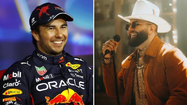 "Checo" Pérez es sorprendido mientras canta tema de Carin León con mucho sentimiento