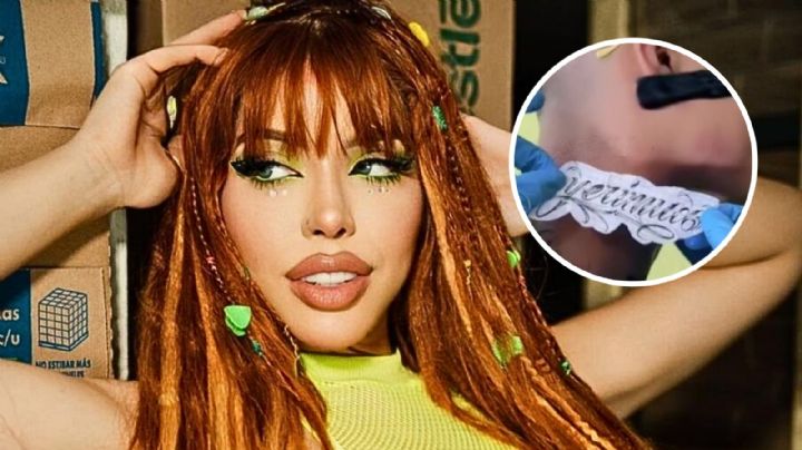 Fanático se tatúa el nombre de Yeri Mua y la comparan con Belinda