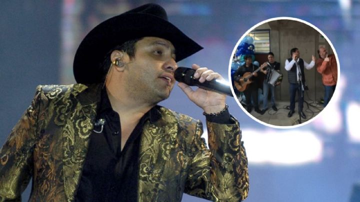 ¡Con palomazo! Julión Álvarez inaugura aula en preparatoria