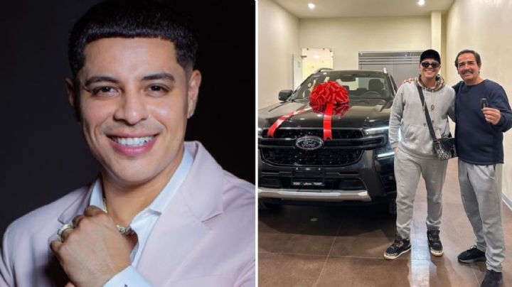 Eduin Caz sorprende a su padrastro con un lujoso regalo