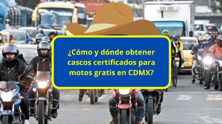 ¿Cómo y dónde obtener cascos certificados para motos gratis en CDMX?