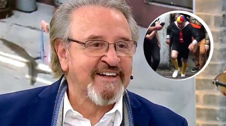 Carlos Villagrán preocupa a sus seguidores al casi caer del escenario | VIDEO