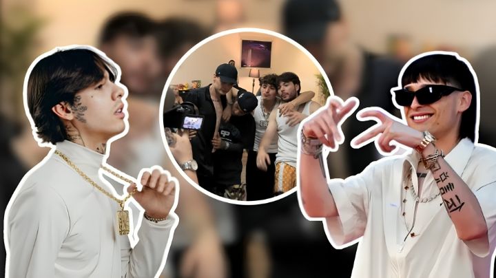 Captan a Natanael Cano y Peso Pluma muy cariñosos y en pleno beso | VIDEO 