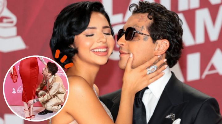 Critican a Christian Nodal por acomodar vestido de Ángela Aguilar: "Esa historia ya se contó"