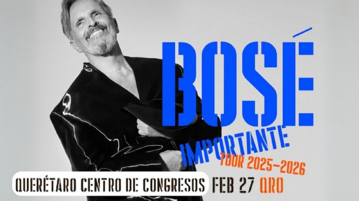 Boletos Miguel Bosé en Querétaro: Precios y zonas para su concierto en el Centro de Congresos