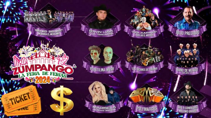 Feria Zumpango 2024: Lista completa de precios y zonas por artista que darán concierto en el EDOMEX