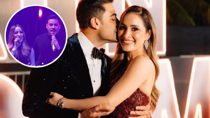 Carlos Rivera y Cynthia Rodríguez canta juntos en fiesta de cumpleaños para la novia de Carin León