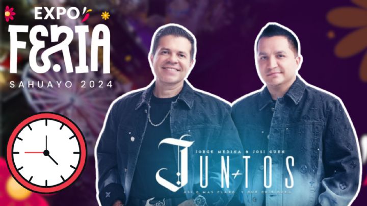 ¿A qué hora empieza el concierto de Jorge Medina y Josi Cuen HOY en la Expo Feria Sahuayo 2024?