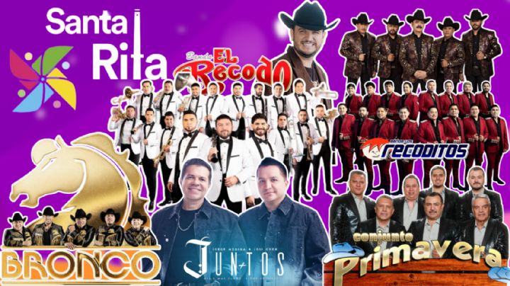 Feria Santa Rita Chihuahua 2025: Lista completa de precios y zonas por artista que darán concierto en el Palenque