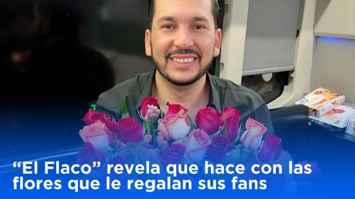Luis Ángel “El Flaco” revela que hace con las flores que le regalan sus fans