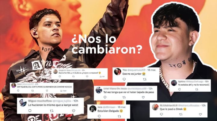 “¿Ese quién es?”: Junior H es fuertemente criticado por su nuevo look