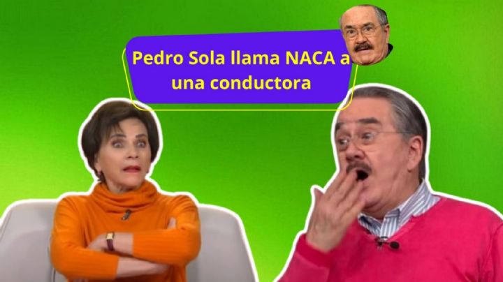 Pedro Sola llama "naca" a compañera en pleno programa | VIDEO