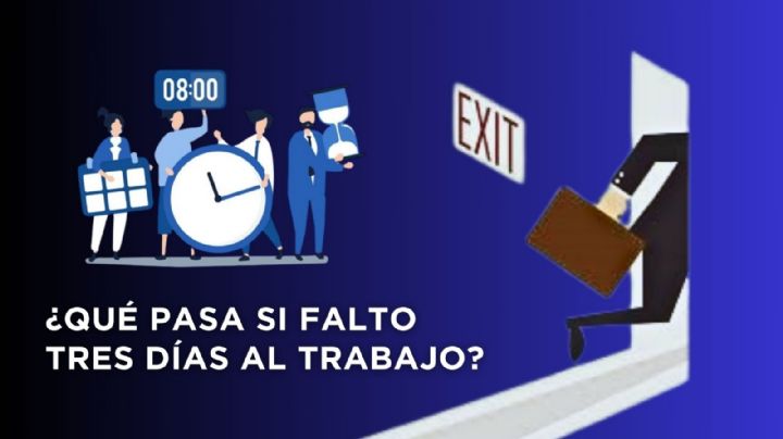 ¿Qué pasa si falto tres días al trabajo? Esto dice la LFT sobre un despido por faltas