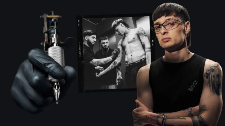 Peso Pluma se tatúa completamente los brazos ¡Tuvieron que sedarlo! VIDEO