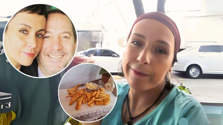 Captan a Mayela Laguna, exnuera de Silvia Pinal vendiendo tostadas y aguas en calle de CDMX