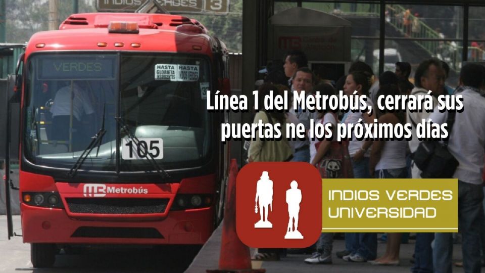 El Metrobús de la Ciudad de México ha anunciado el cierre de la estación actual ubicada en Indios Verdes. A partir de los próximos días de abril.