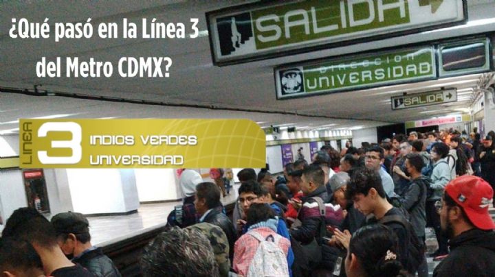 Suspenden Línea 3 del Metro CDMX por esta razón: “Un corte de energía”