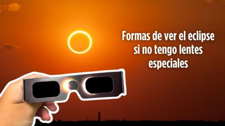 ¿Cómo puedo ver el eclipse solar si no tengo lentes?  Te contamos