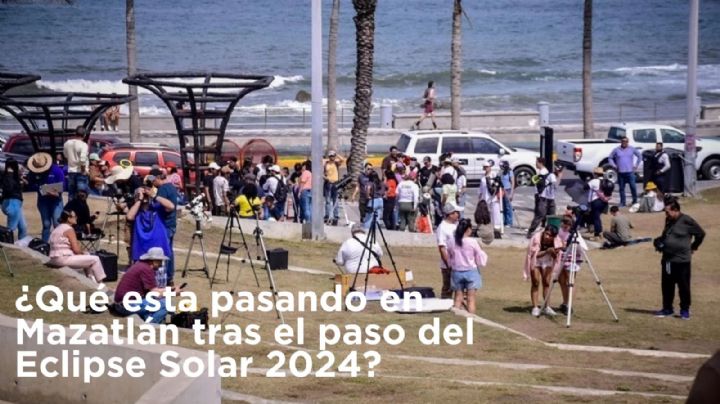 ¿El inicio del fin? Esto está pasando en Mazatlán por el Eclipse Solar 2024