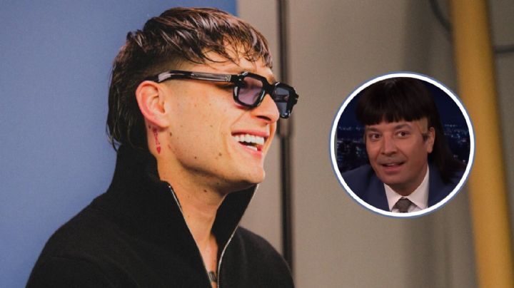 Jimmy Fallon imita a Peso Pluma en The Tonight Show VIDEO