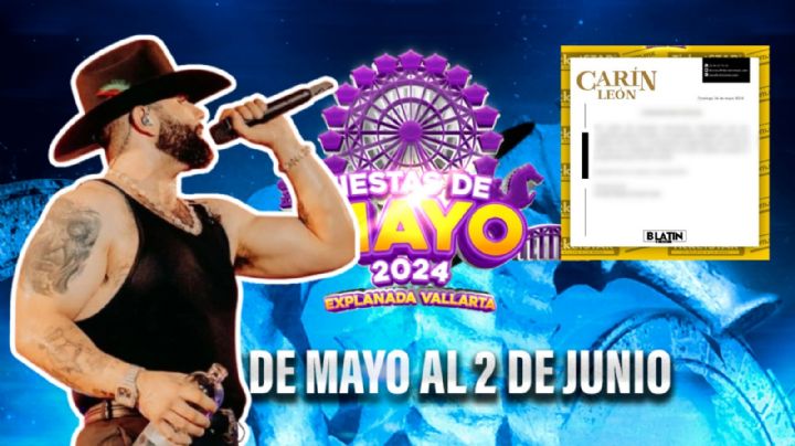 Carín León en Puerto Vallarta: ¿Cuándo es la nueva fecha para las Fiestas de Mayo 2024?