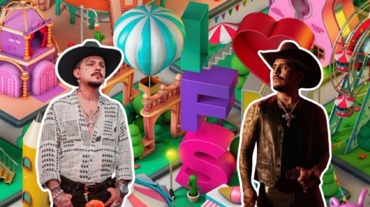 Christian Nodal se encuentra con su doble en la Feria de San Marcos 2024 y así fue su reacción