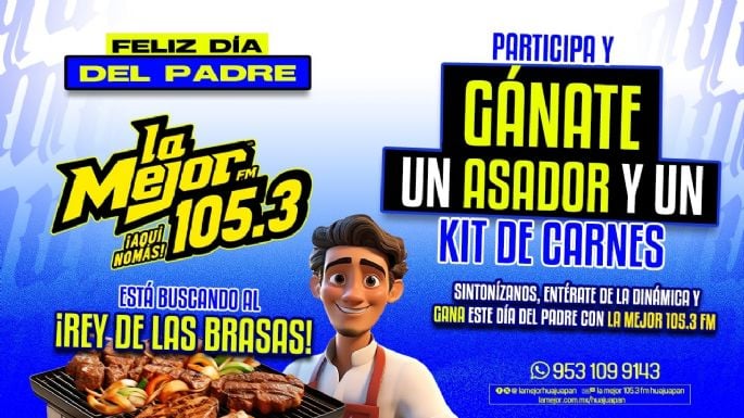 ¡ESTE DÍA DEL PADRE, GÁNATE UN ASADOR!