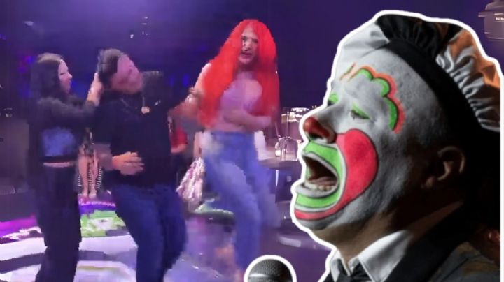 Mujer “desgreña” a su pareja por CELOS durante Show de Brincos Dieras VIDEO