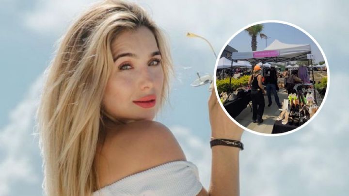 Marcela Mistral es captada vendiendo ropa en un tianguis: ¿está en crisis?