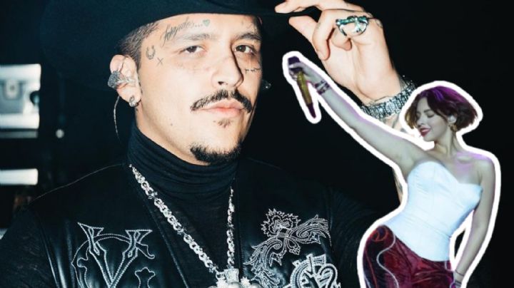 VIDEO Christian Nodal y Ángela Aguilar rinden homenaje a Pepe Aguilar en pleno concierto: "¡Se quiere ganar al suegro!"