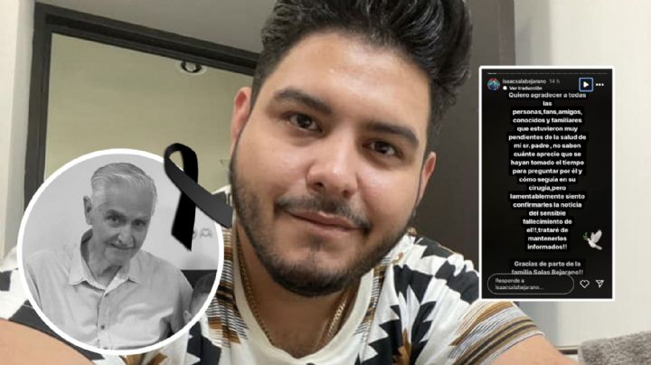 Isaac Salas, vocalista de La Adictiva confirma el fallecimiento de su padre