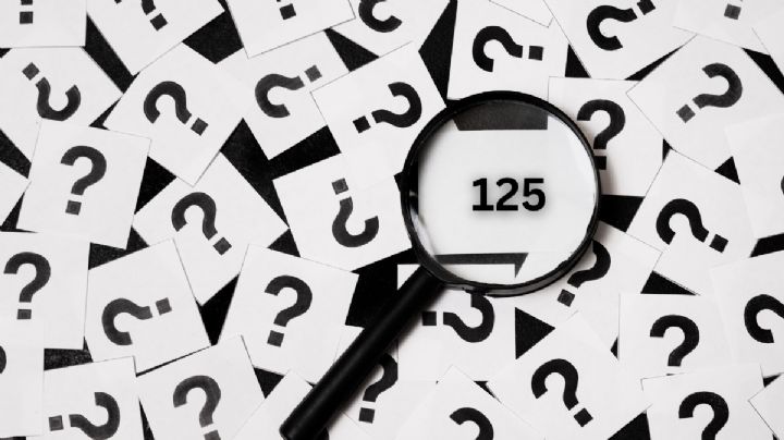 Acertijo visual del número 125; el 95% falló en resolver el test PRO