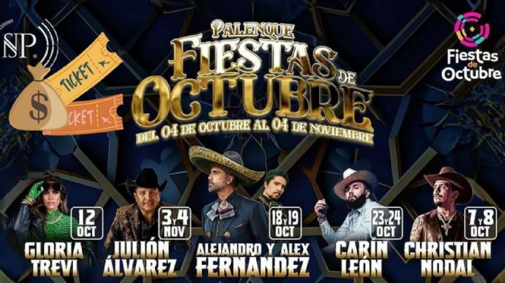 Fiestas de Octubre 2024: Estos son los precios por artista para el Palenque