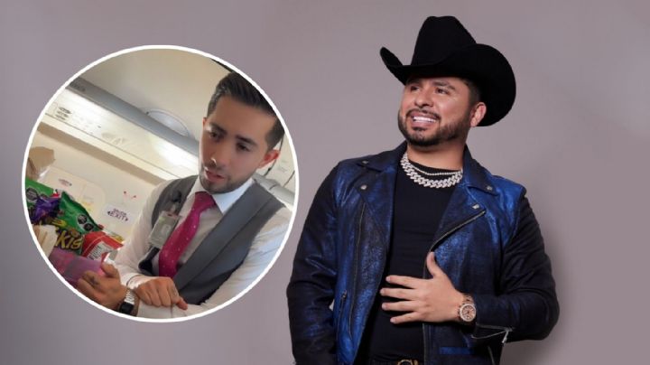 Larry Hernández sorprende a los pasajeros de un avión con inesperado regalo VIDEO