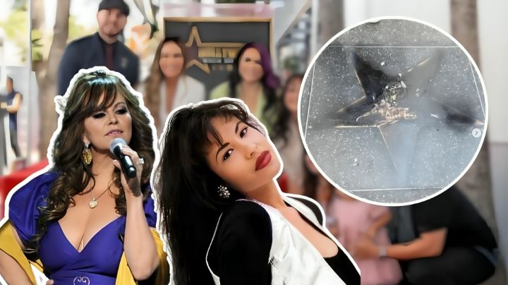 Vuelven a vandalizar la estrella de Jenni Rivera en el Paseo de la Fama; identifican a los responsables