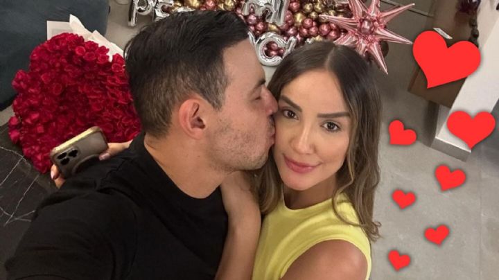 El Yaki sorprende a su novia Kenia Márquez, con enorme ramo de rosas por esta razón