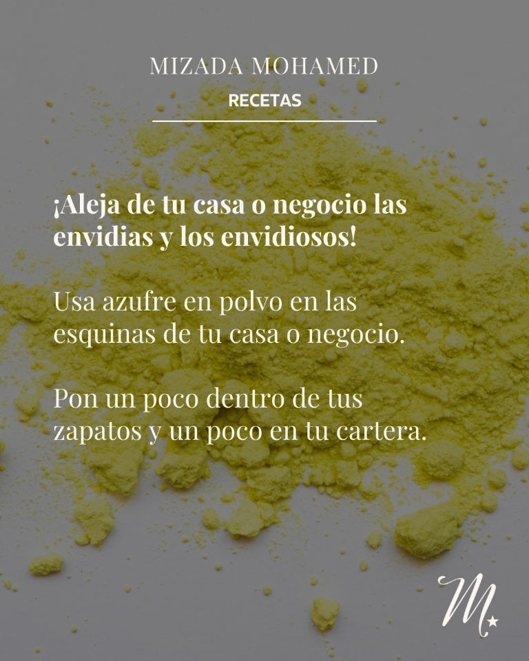 receta de ritual para la envidia