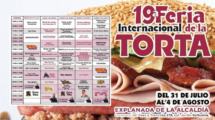 Feria de la Torta 2024 CDMX: Artistas que darán concierto GRATIS este Fin de Semana; Fechas y precios
