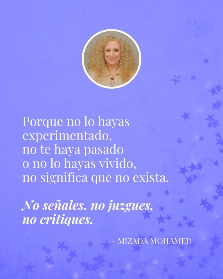 frase sobre no juzgar de mizada mohamed