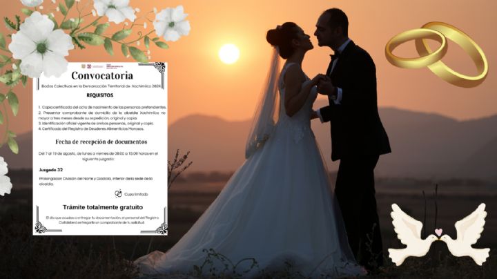 Bodas Colectivas en Xochimilco: Así podrás casarte GRATIS; estos son los únicos requisitos