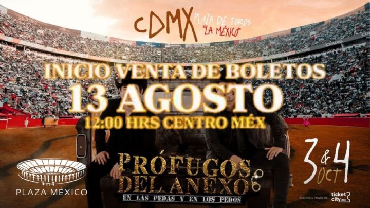 Prófugos del Anexo Plaza de Toros: Fecha, hora y precio de los boletos para Venta General