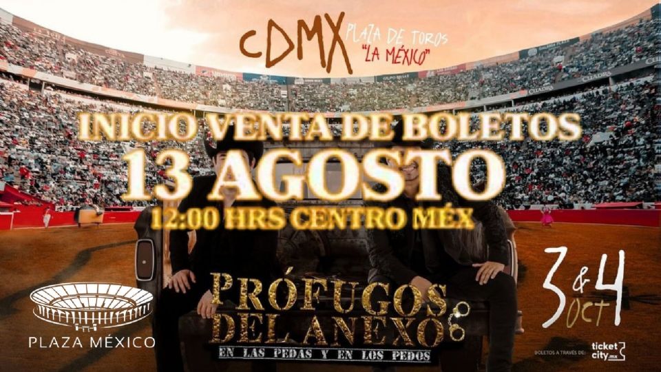 Mantente atento a las actualizaciones para ser de lops primeros en comprar los boletos de Prófugos del Anexo.