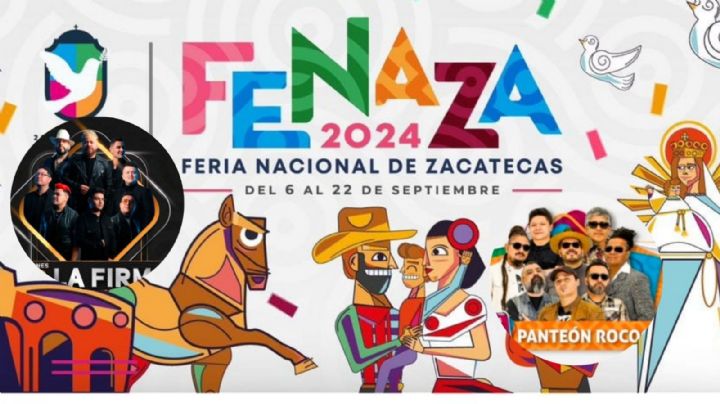 FENAZA 2024: Cartel de artistas y actividades del 19 al 22 de septiembre en Zacatecas