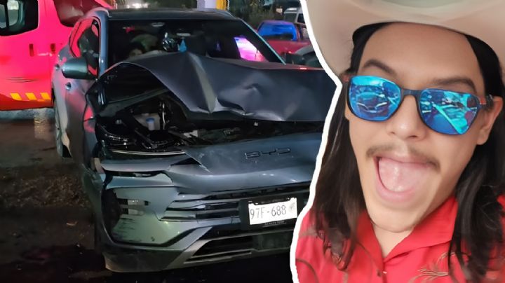 Flores "El Patrón" sufre aparatoso accidente automovilístico en CDMX; Esto fue lo que pasó VIDEO