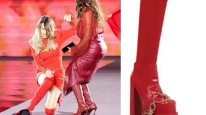 Esto cuestan las plataformas con las que Belinda se cayó en la pasarela ¡Carísimas de París!