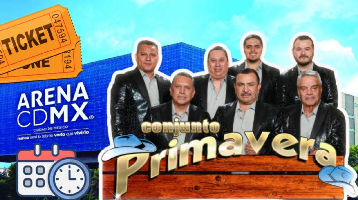 Conjunto Primavera en la Arena CDMX: Lista completa de zonas y precios su concierto